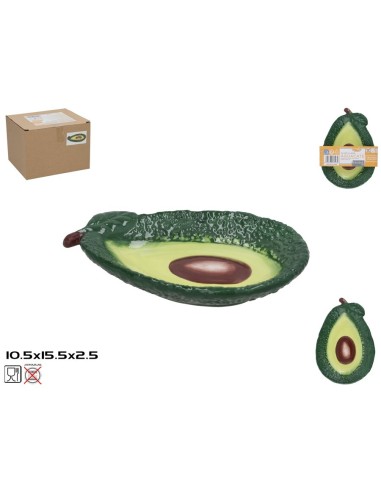 PLATO LLANO AGUACATE 15.5X10.5X2.5CM