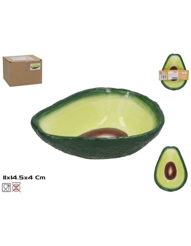 PLATO HONDO AGUACATE 14.5X11X4CM