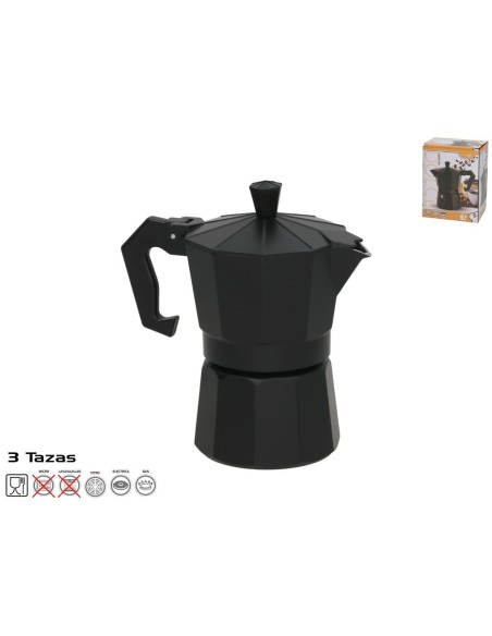 CAFETERA 3 TAZAS DOLCE - ALUMINIO