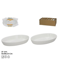 FUENTE  X2 MELISA 19X11X3CM BLANCO