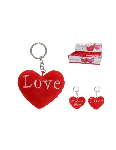 LLAVERO CORAZON 2 SURTIDOS 11X8,5X3,5 CM