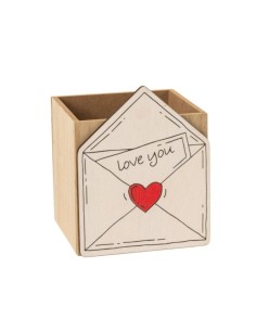 CAJA SOBRE DE MADERA LOVE YOU 12X12,5 H15