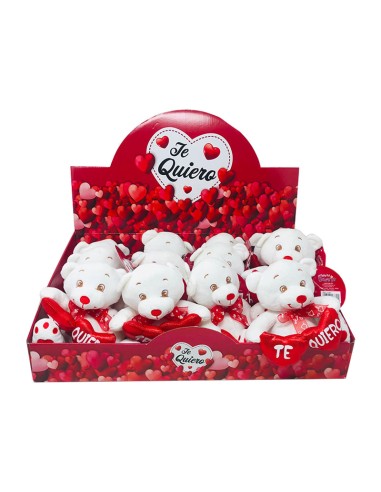 OSO 2 CORAZONES TE QUIERO 18CM.