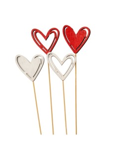 PICK S/12 CORAZÓN 2 MIX DES 2 MIX COL ROJO Y BLANCO F7 H40