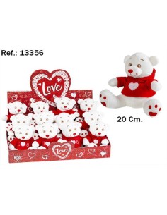 OSO SUDADERA CORAZON 18CM.