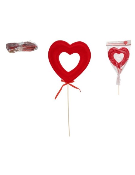 STICK CORAZON TERCIOPELO GRANDE 19X3X43 CM