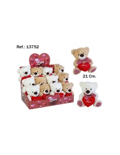OSO LOVE VICHY CORAZON 21CM. 2 COL