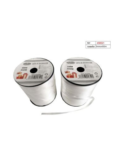 CINTA DE DECORACION  BLANCA 5MMX450M