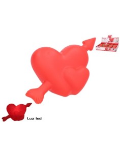 CORAZON CON LED FLECHA 10X4,5 CM