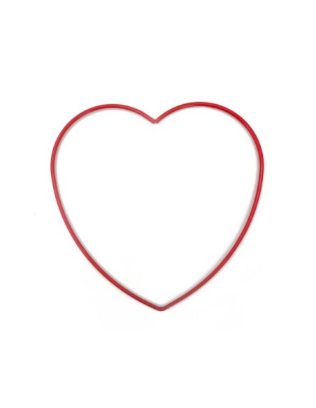 CORAZON METALICO D30 ROJO