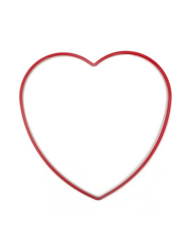 CORAZON METALICO D40 ROJO