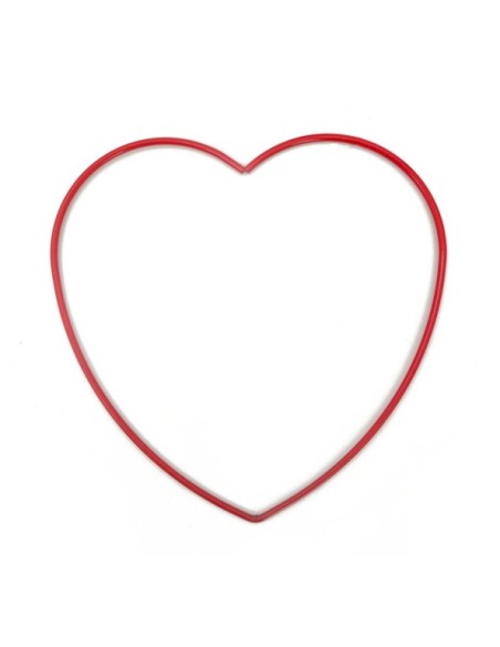 CORAZON METALICO D40 ROJO