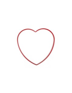 CORAZON METALICO D20 ROJO