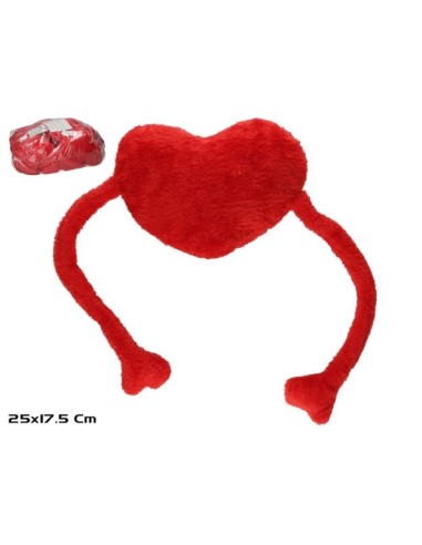 PELUCHE CORAZON BRAZOS 25X17,5 CM