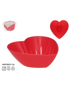 CUENCO CORAZON ROJO 14X13X5 CM