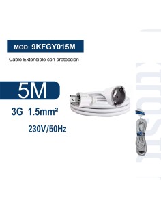 CABLE EXTENSIBLE C/PROTE 3G1.5MM~ 5 MTS