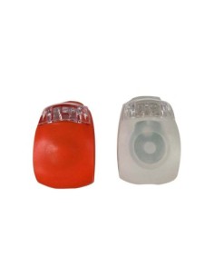 LUZ LED SILICONA 2PCS BLANCO Y ROJO PARA BICILETAS 4XCR2032 INCL.