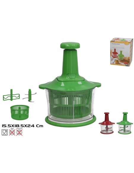 PICADORA VERDURAS MANUAL 24CM 2SURT