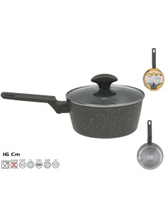 CAZO ALUMINIO C/TAPA CRISTAL LOKI 16CM