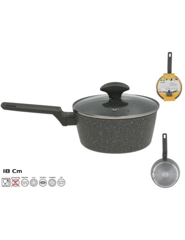 CAZO ALUMINIO C/TAPA CRISTAL LOKI 18CM