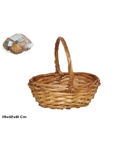 CESTA ASA MORFEO 19X12X8CM OVAL