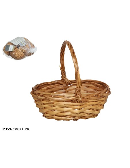 CESTA ASA MORFEO 19X12X8CM OVAL