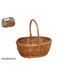 CESTA ASA MORFEO 33X25X14CM OVAL