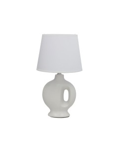 LAMPARA MESA CERAMICA SEVILLA 33CM BLANCA