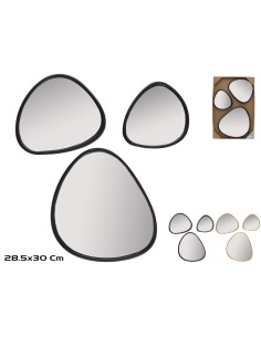 ESPEJOS X3 LUNA 28,5X30CM 2 SURT.