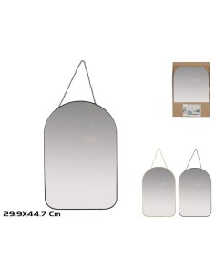 ESPEJO JUPITER C/CADENA  29,9X44,7CM 2SURT.
