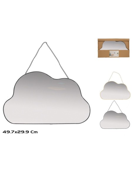 ESPEJO JUPITER C/CADENA 49,7X29,9CM 2 SURT.