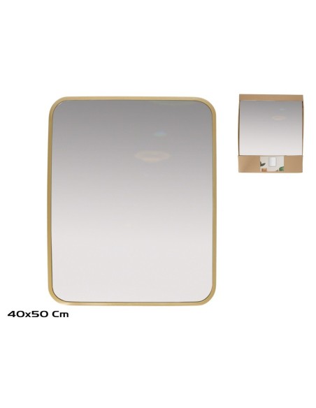 ESPEJO JUPITER 40X50CM DORADO