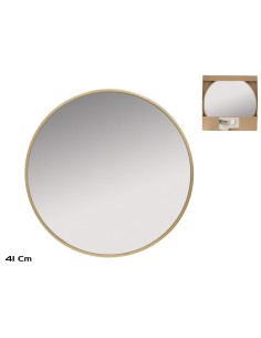 ESPEJO JUPITER 41X41CM DORADO