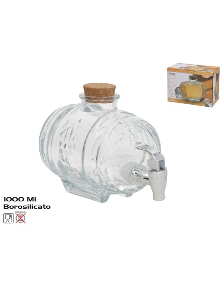 BARRIL DISPENSADOR DE LIQUIDOS JULIA 1000ML