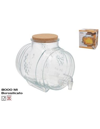 BARRIL DISPENSADOR DE LIQUIDOS JULIA 8000ML
