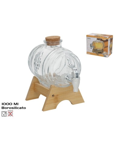 BARRIL DISPENSADOR DE LIQUIDOS C/SOPORTE JULIA 100