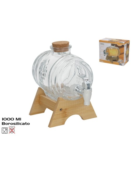 BARRIL DISPENSADOR DE LIQUIDOS C/SOPORTE JULIA 100