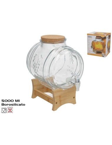 BARRIL DISPENSADOR DE LIQUIDOS C/SOPORTE JULIA 500