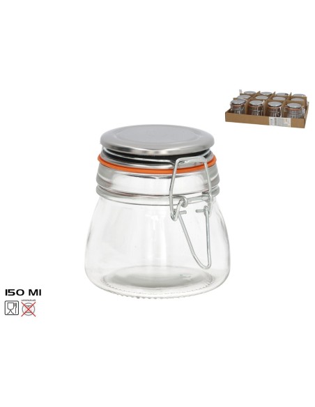 TARRO HERMETICO CRISTAL LUISA ANCHO  150ML