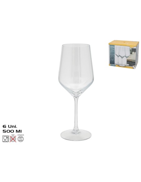 SET 6 COPAS ALICE II 500ML