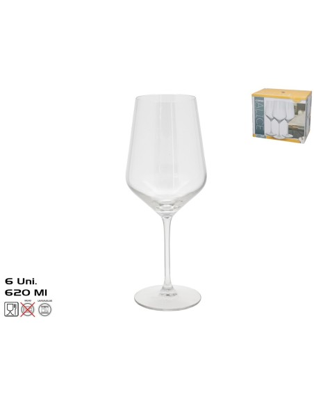SET 6 COPAS ALICE II 620ML
