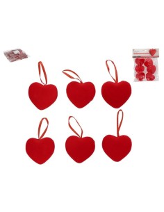 CORAZON COLGANTE X6  LOVE 5X4,5X2CM