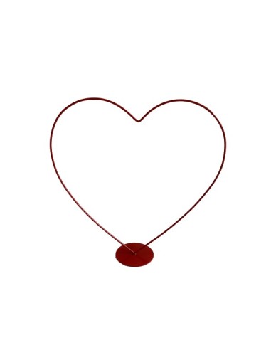 CORAZÓN ROJO SOBRE PEDESTAL D40
