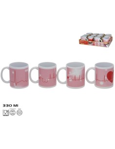 JARRA MUG GRES BELLA 330ML