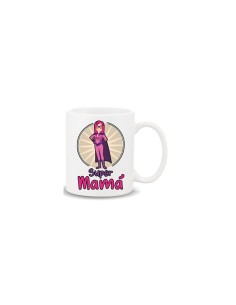 MUG CON MENSAJE ,SUPER MAMA