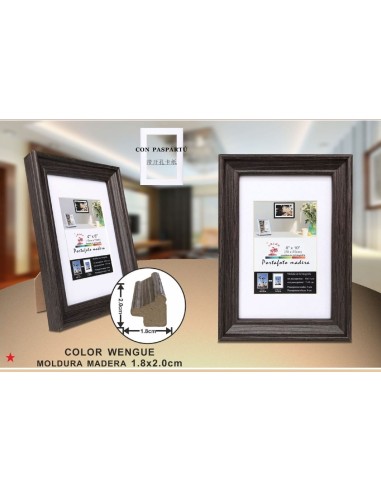 PORTAFOTO MADERA DM-843 20X25CM(12/24)