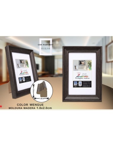 PORTAFOTO MADERA DM-843 13X18CM(12/36)