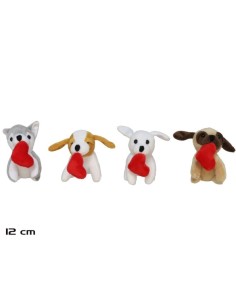 PERRITO CON CORAZON 12 CM 4 MODELOS