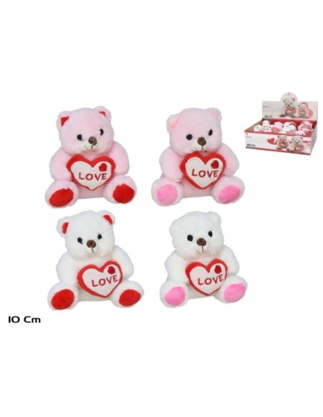 EXPOSITOR PELUCHE CORAZON 10 CM SURTIDO