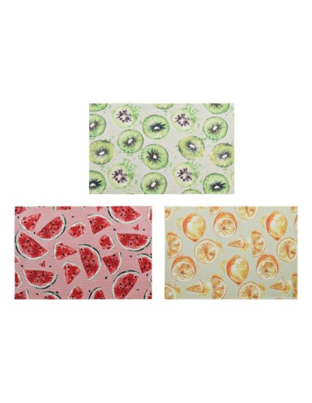 SALVAMANTEL PVC POLIESTER 45X30 FRUTAS 3 SURT.